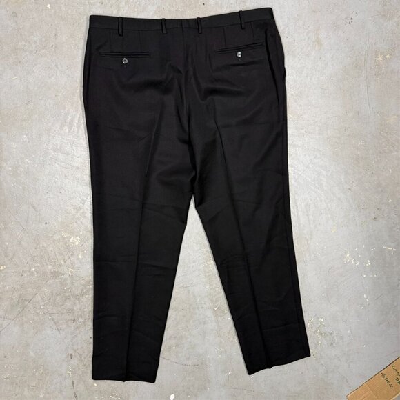Corneliani Dress Pants Twill Wool Trousers Made in Italy Black 38x31 - Picture 8 of 10